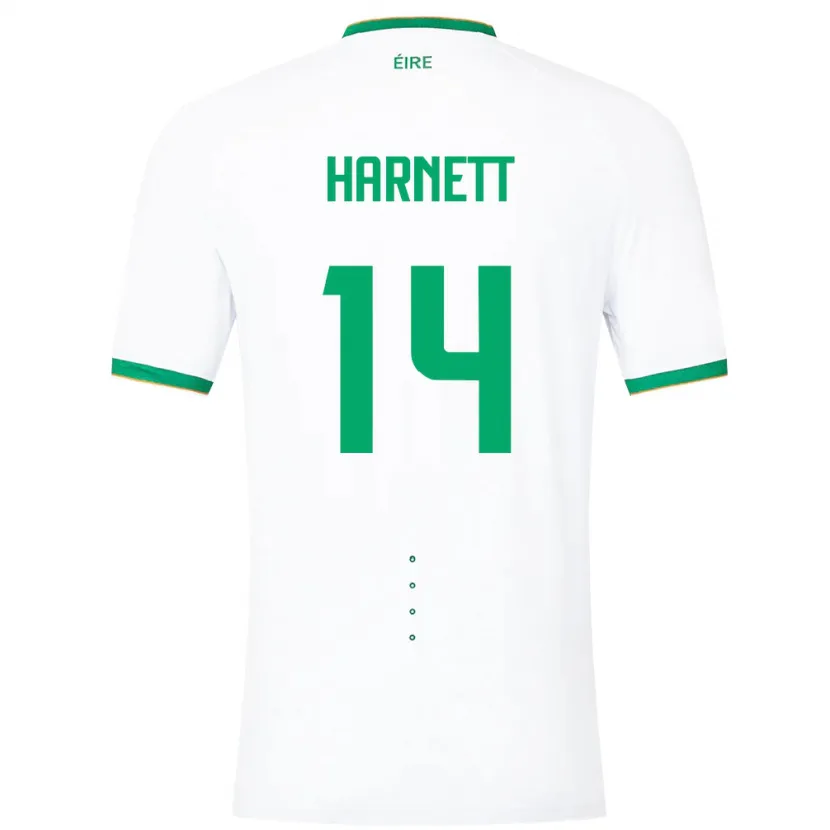 Danxen Kinder Irische Kaylem Harnett #14 Weiß Auswärtstrikot Trikot 24-26 T-Shirt