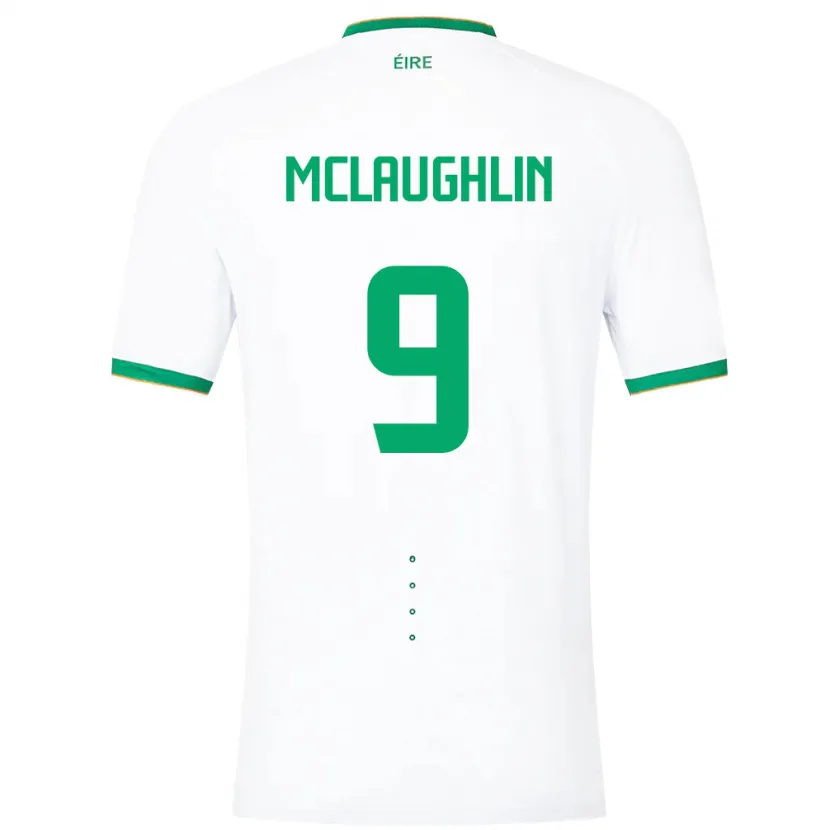 Danxen Kinder Irische Erin Mclaughlin #9 Weiß Auswärtstrikot Trikot 24-26 T-Shirt