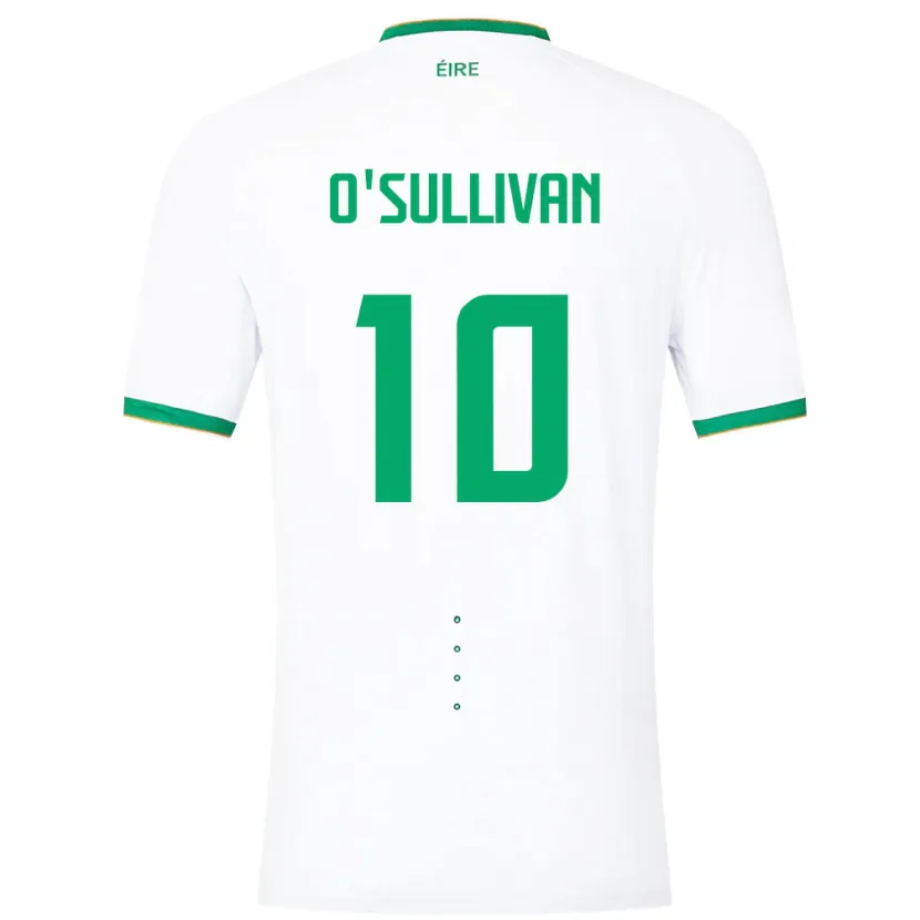 Danxen Kinder Irische Denise O'sullivan #10 Weiß Auswärtstrikot Trikot 24-26 T-Shirt