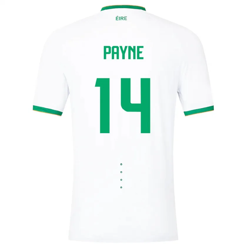 Danxen Kinder Irische Heather Payne #14 Weiß Auswärtstrikot Trikot 24-26 T-Shirt