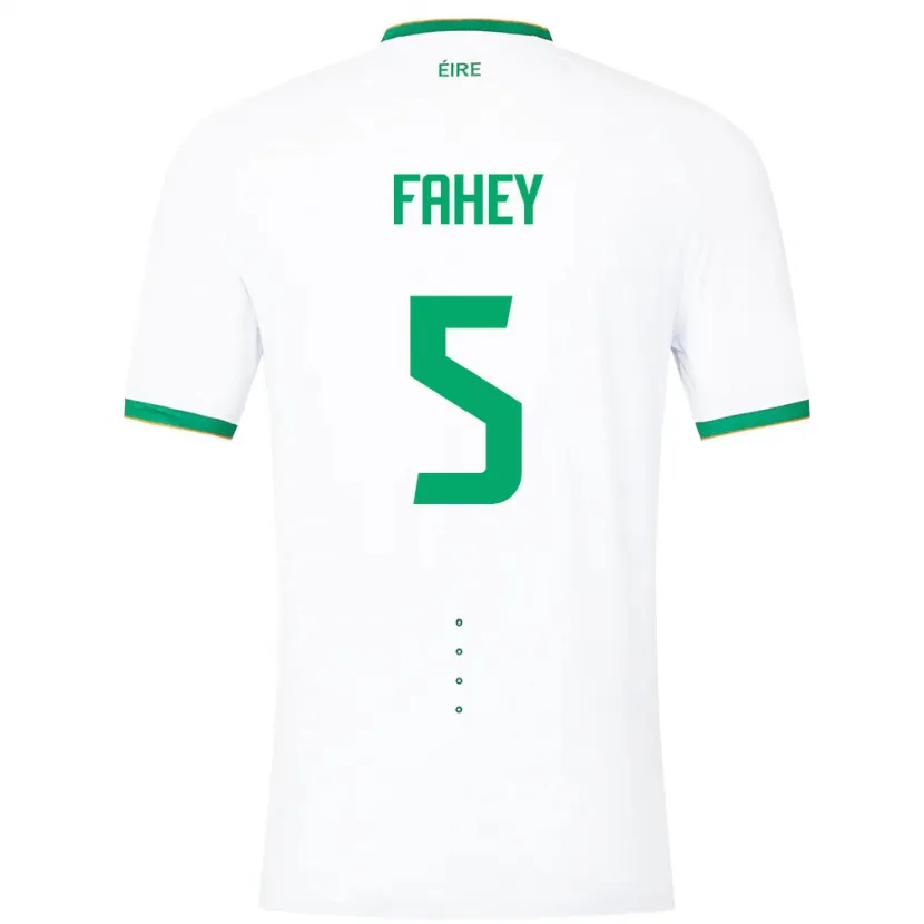 Danxen Kinder Irische Niamh Fahey #5 Weiß Auswärtstrikot Trikot 24-26 T-Shirt