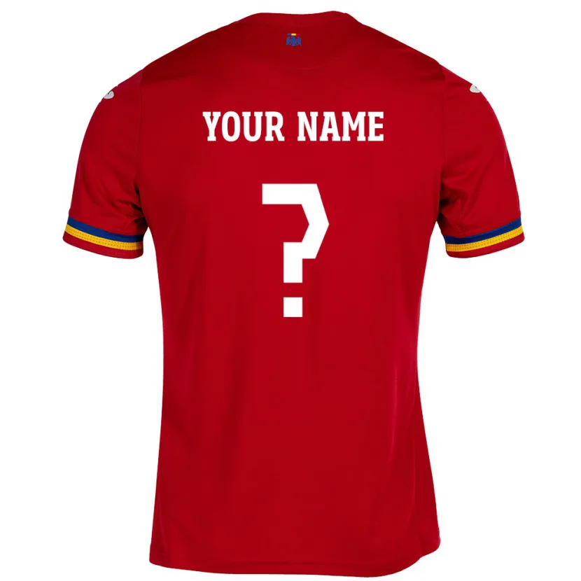Danxen Kinder Rumänische Ihren Namen #0 Rot Auswärtstrikot Trikot 24-26 T-Shirt