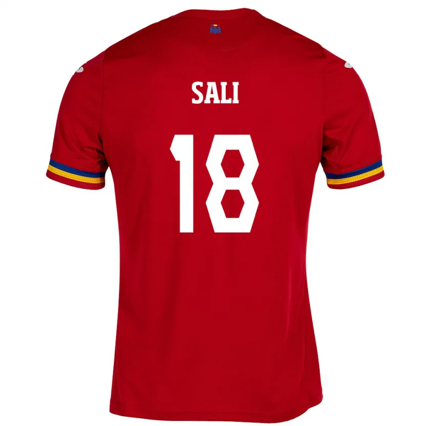 Danxen Kinder Rumänische Enes Sali #18 Rot Auswärtstrikot Trikot 24-26 T-Shirt