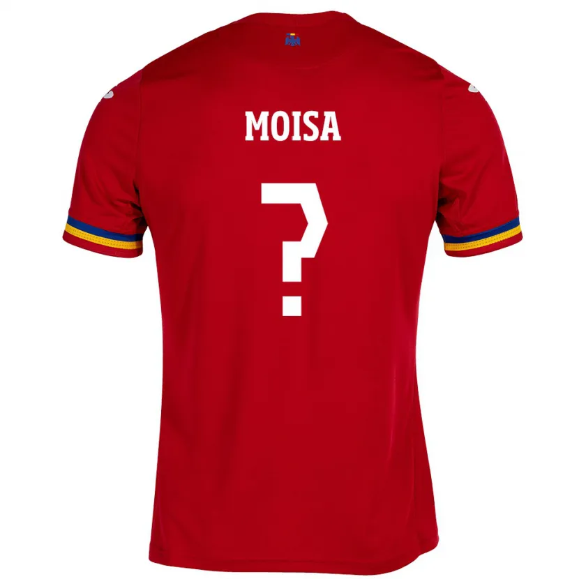 Danxen Kinder Rumänische Davide Moisa #0 Rot Auswärtstrikot Trikot 24-26 T-Shirt