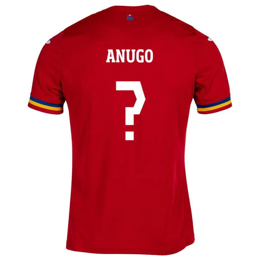 Danxen Kinder Rumänische David Anugo #0 Rot Auswärtstrikot Trikot 24-26 T-Shirt