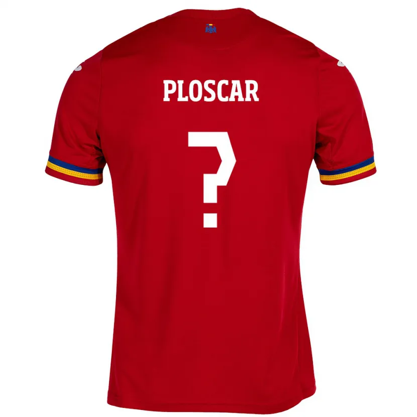 Danxen Kinder Rumänische Robert Ploscar #0 Rot Auswärtstrikot Trikot 24-26 T-Shirt