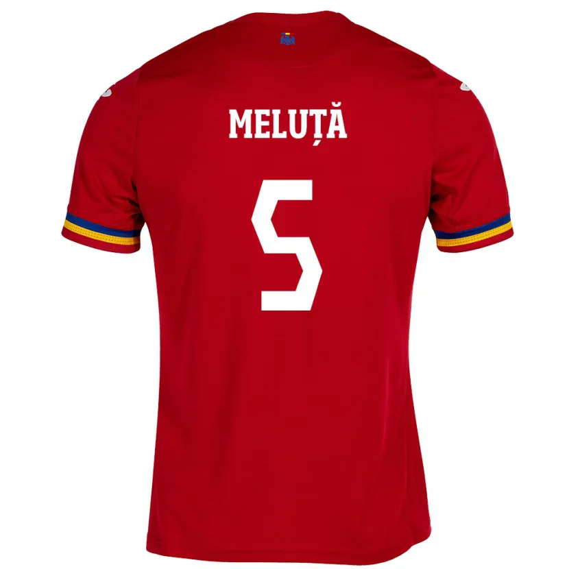 Danxen Kinder Rumänische Teodora Meluță #5 Rot Auswärtstrikot Trikot 24-26 T-Shirt