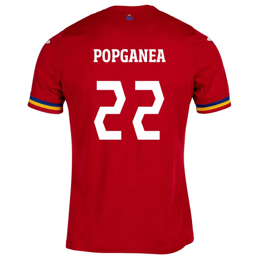 Danxen Kinder Rumänische Mirela Pop-Ganea #22 Rot Auswärtstrikot Trikot 24-26 T-Shirt