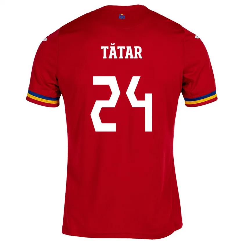 Danxen Kinder Rumänische Mădălina Tătar #24 Rot Auswärtstrikot Trikot 24-26 T-Shirt