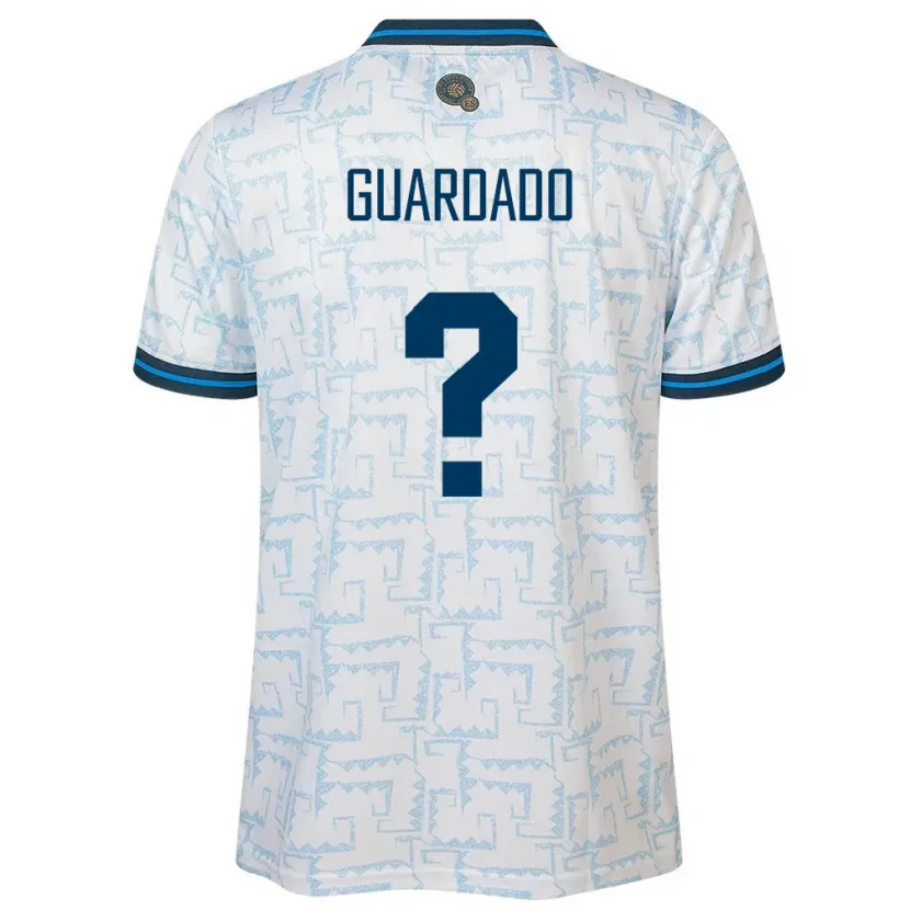 Danxen Kinder El Salvador Christopher Guardado #0 Weiß Auswärtstrikot Trikot 24-26 T-Shirt