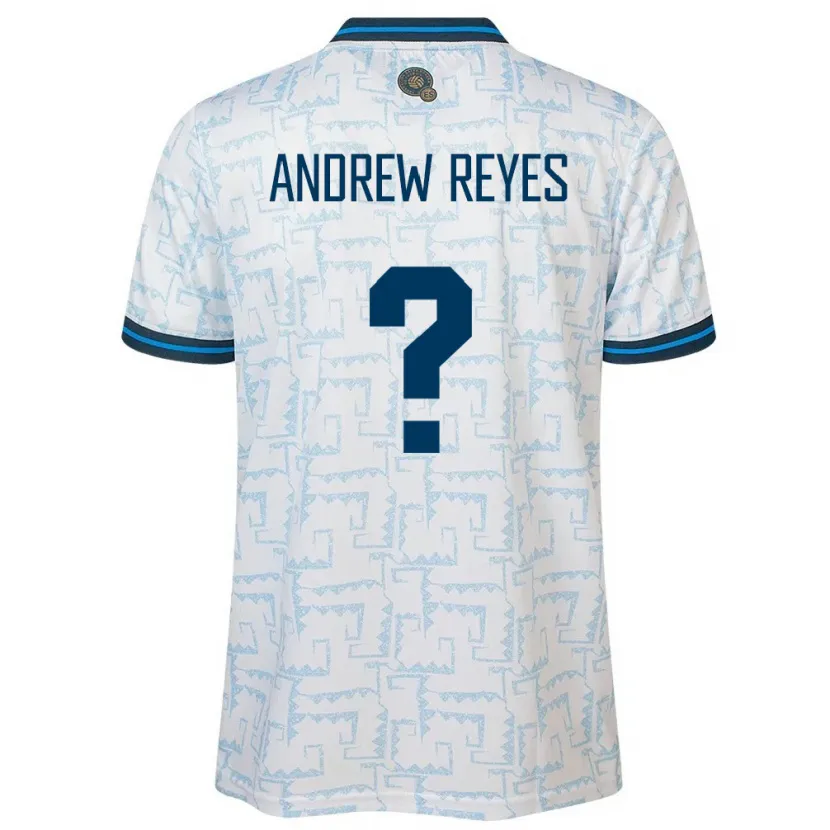 Danxen Kinder El Salvador Andrew Reyes #0 Weiß Auswärtstrikot Trikot 24-26 T-Shirt