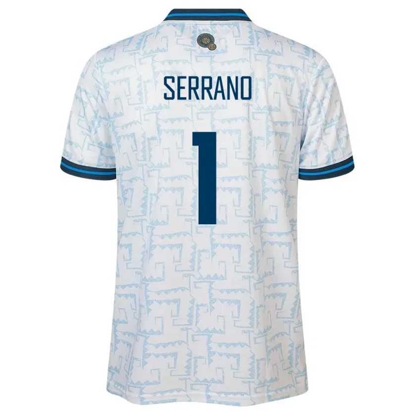 Danxen Kinder El Salvador Idalia Serrano #1 Weiß Auswärtstrikot Trikot 24-26 T-Shirt