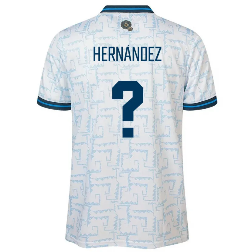 Danxen Kinder El Salvador Irma Dolores Hernández #0 Weiß Auswärtstrikot Trikot 24-26 T-Shirt