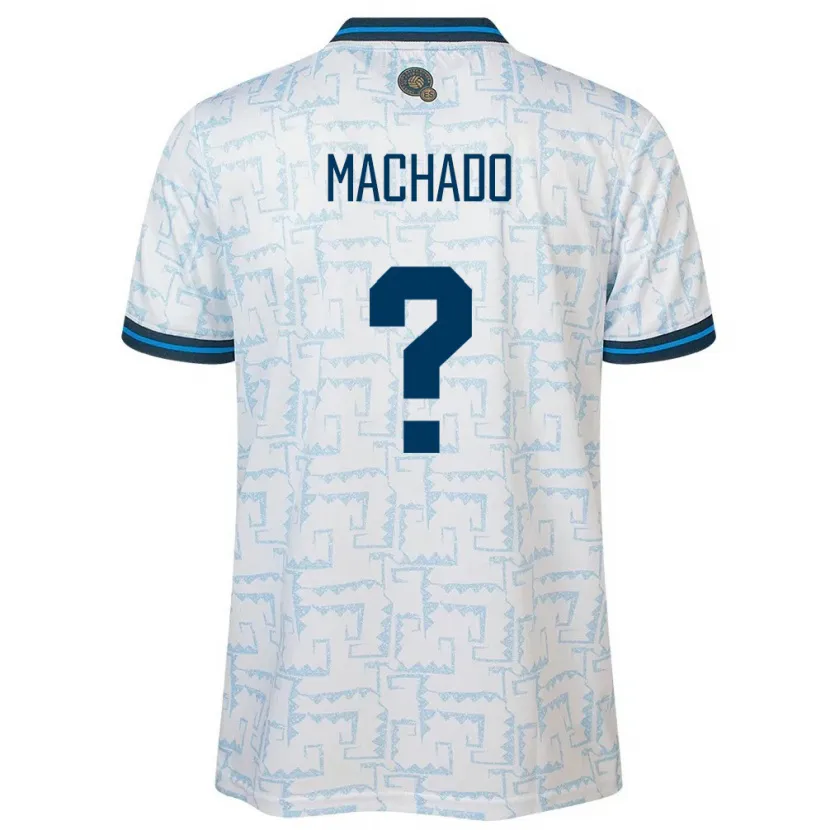 Danxen Kinder El Salvador Angie Machado #0 Weiß Auswärtstrikot Trikot 24-26 T-Shirt