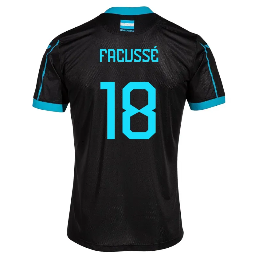 Danxen Kinder Honduras Enrique Facussé #18 Schwarz Auswärtstrikot Trikot 24-26 T-Shirt