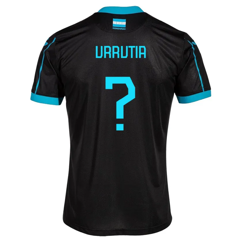 Danxen Kinder Honduras Nathalie Urrutia #0 Schwarz Auswärtstrikot Trikot 24-26 T-Shirt