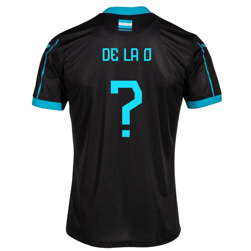 Danxen Kinder Honduras Kerlyn De La O #0 Schwarz Auswärtstrikot Trikot 24-26 T-Shirt