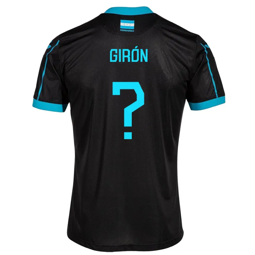 Danxen Kinder Honduras Christian Girón #0 Schwarz Auswärtstrikot Trikot 24-26 T-Shirt