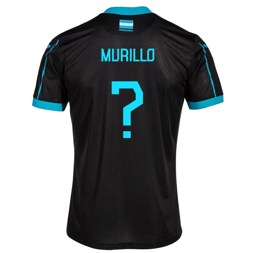 Danxen Kinder Honduras Maria Murillo #0 Schwarz Auswärtstrikot Trikot 24-26 T-Shirt