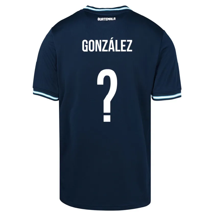 Danxen Kinder Guatemala Erick González #0 Blau Auswärtstrikot Trikot 24-26 T-Shirt