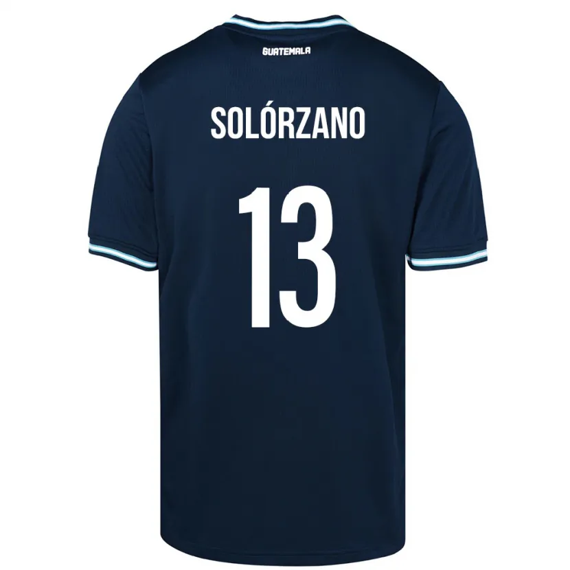 Danxen Kinder Guatemala Aisha Solórzano #13 Blau Auswärtstrikot Trikot 24-26 T-Shirt