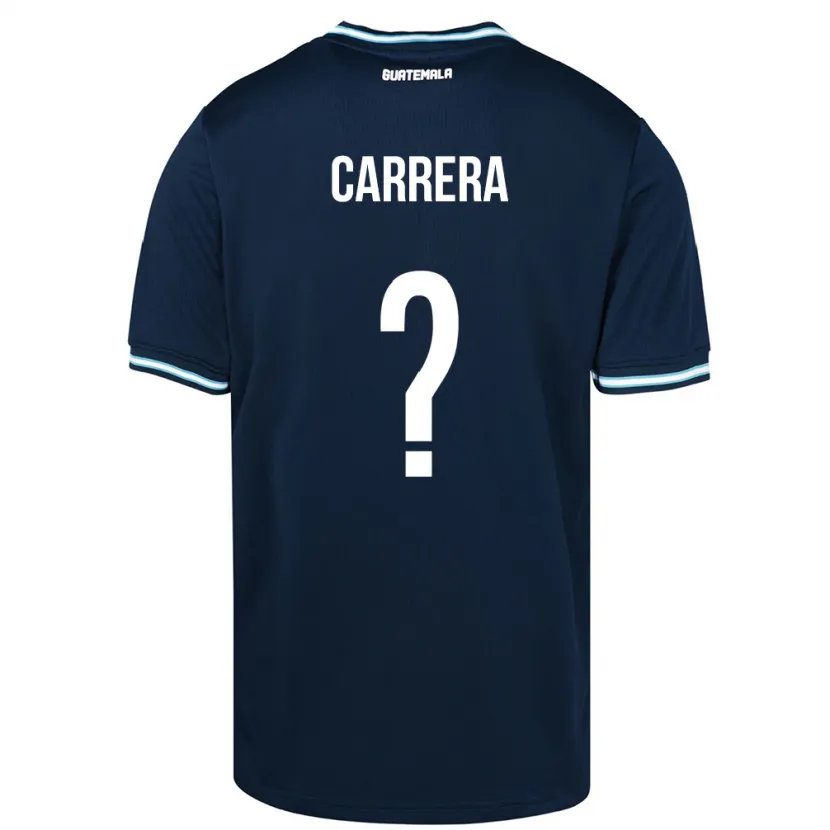 Danxen Kinder Guatemala Naydelin Carrera #0 Blau Auswärtstrikot Trikot 24-26 T-Shirt