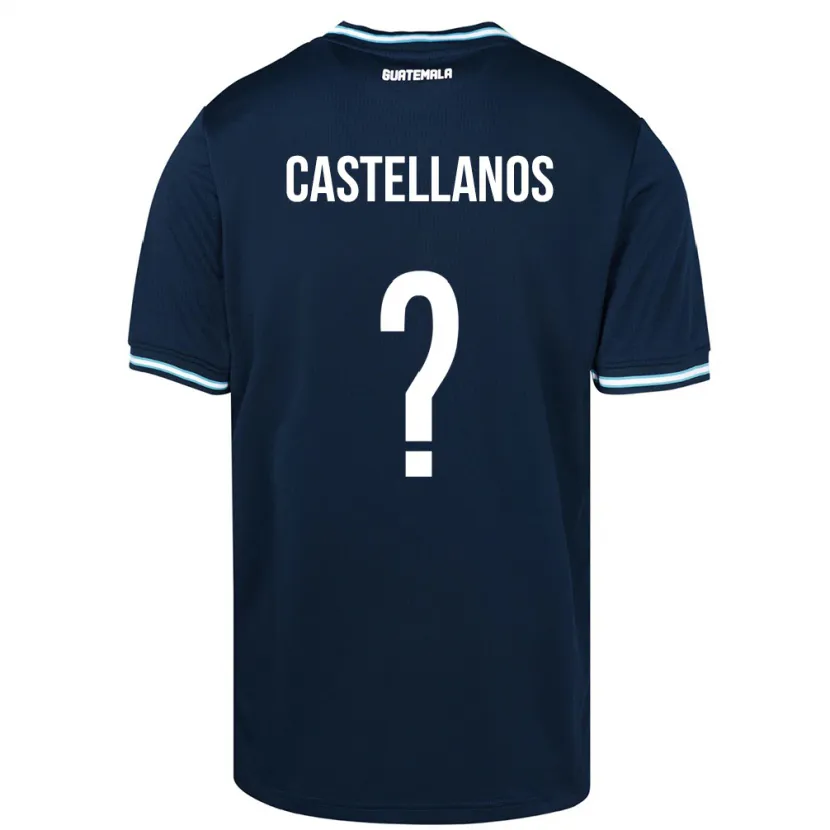 Danxen Kinder Guatemala Jezmin Castellanos #0 Blau Auswärtstrikot Trikot 24-26 T-Shirt