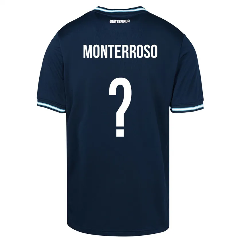 Danxen Kinder Guatemala María Monterroso #0 Blau Auswärtstrikot Trikot 24-26 T-Shirt