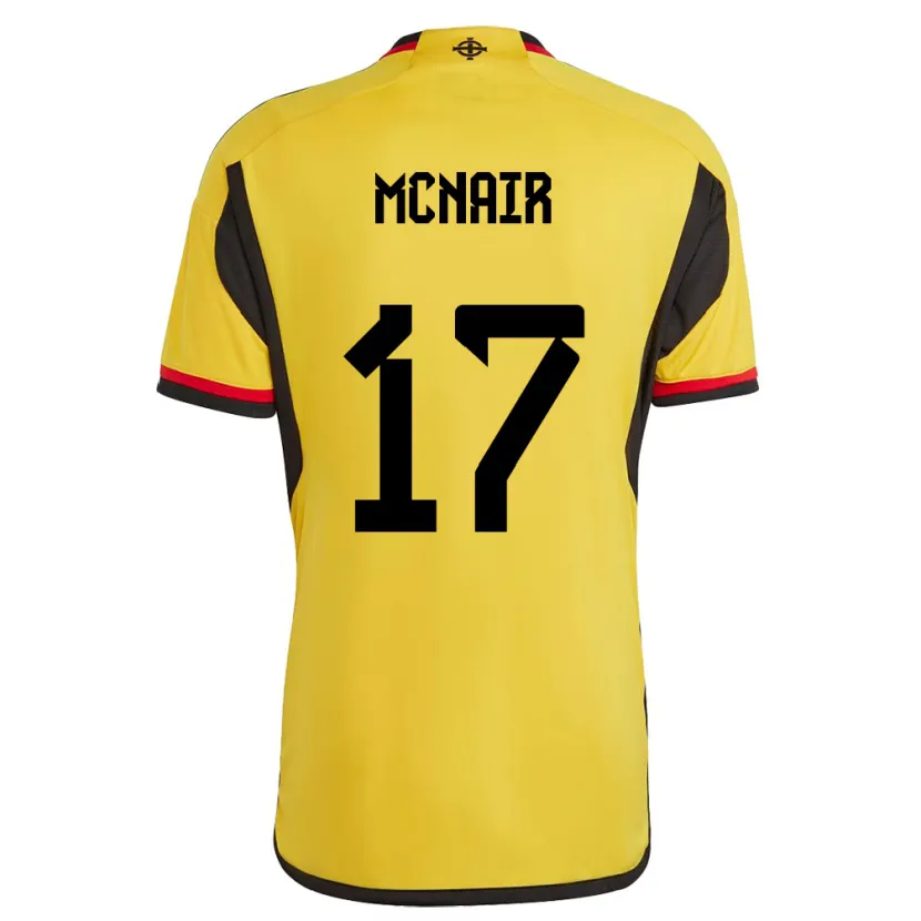 Danxen Kinder Nordirland Paddy Mcnair #17 Weiß Auswärtstrikot Trikot 24-26 T-Shirt