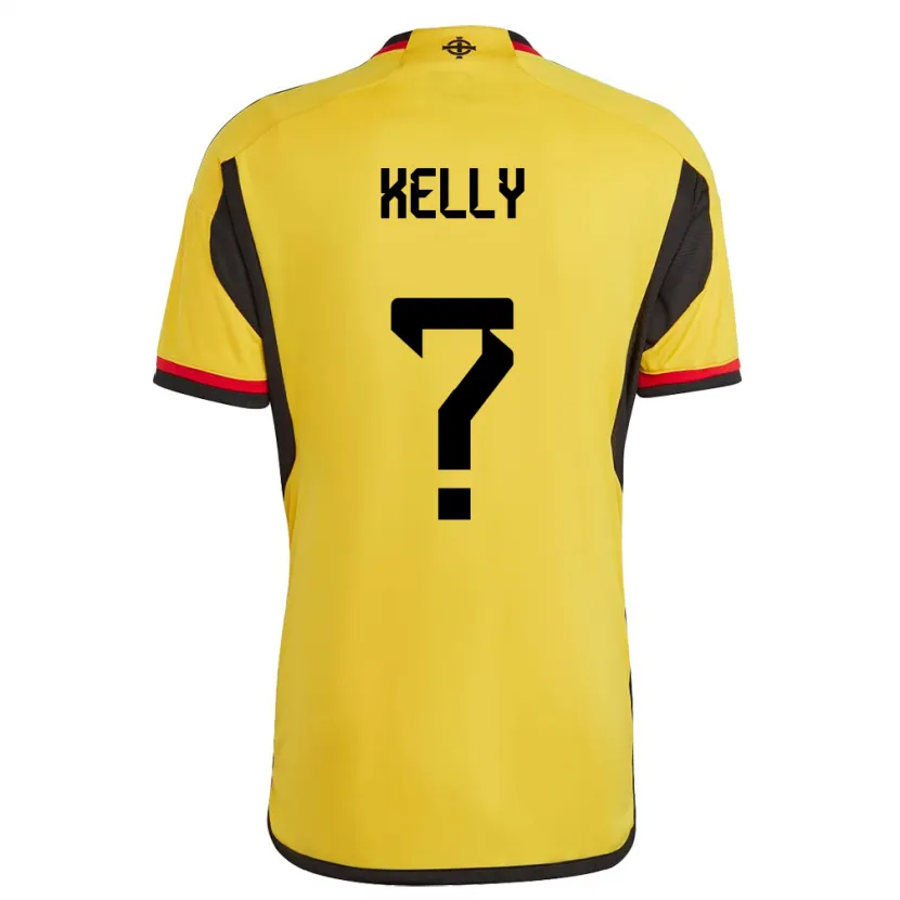Danxen Kinder Nordirland Patrick Kelly #0 Weiß Auswärtstrikot Trikot 24-26 T-Shirt
