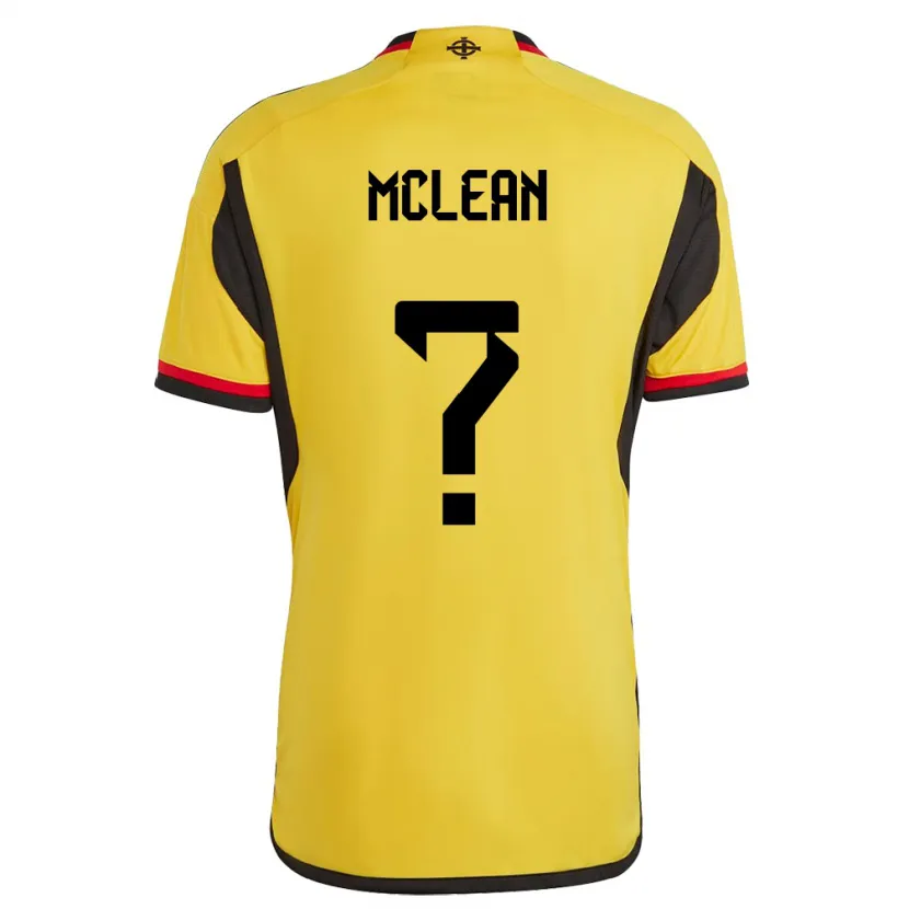Danxen Kinder Nordirland Kai Mclean #0 Weiß Auswärtstrikot Trikot 24-26 T-Shirt