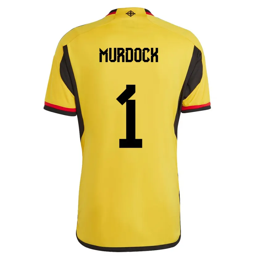 Danxen Kinder Nordirland Will Murdock #1 Weiß Auswärtstrikot Trikot 24-26 T-Shirt