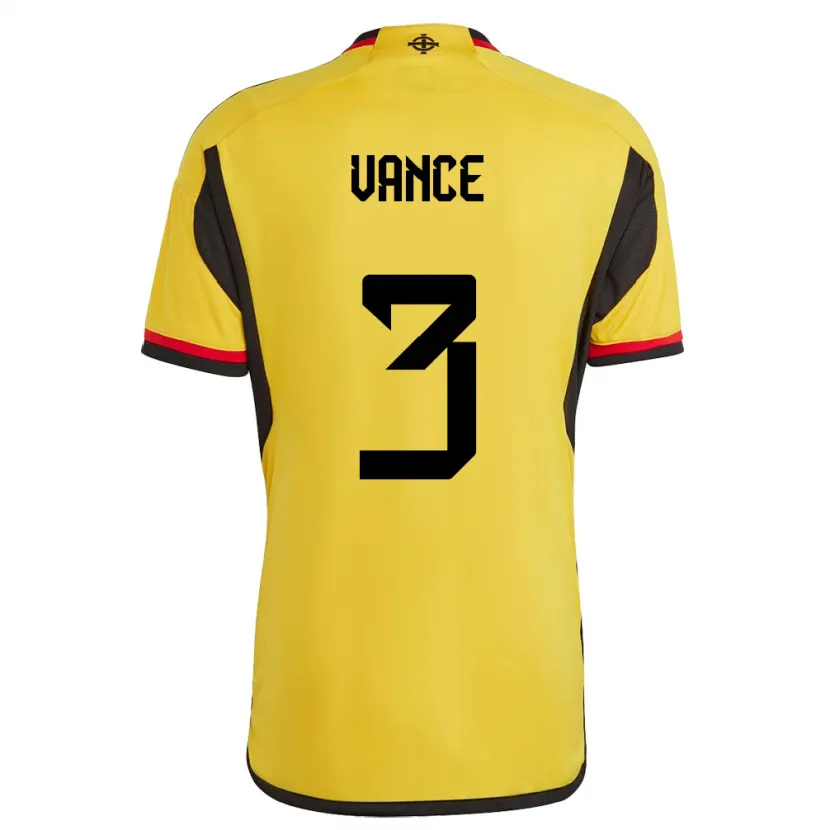 Danxen Kinder Nordirland Demi Vance #3 Weiß Auswärtstrikot Trikot 24-26 T-Shirt