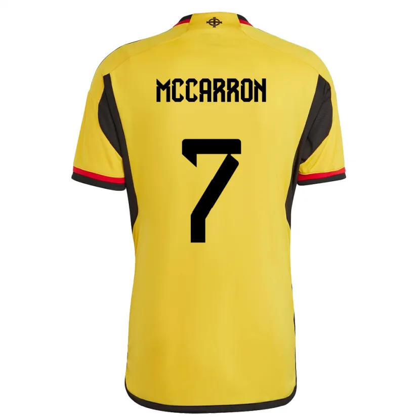 Danxen Kinder Nordirland Chloe Mccarron #7 Weiß Auswärtstrikot Trikot 24-26 T-Shirt