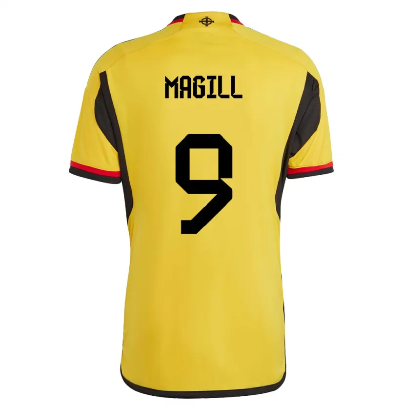 Danxen Kinder Nordirland Simone Magill #9 Weiß Auswärtstrikot Trikot 24-26 T-Shirt