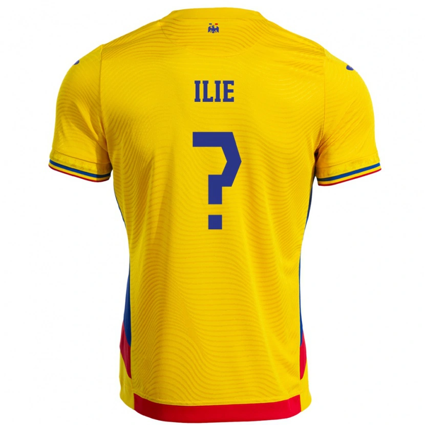 Danxen Herren Rumänische Mario Ilie #0 Gelb Heimtrikot Trikot 24-26 T-Shirt