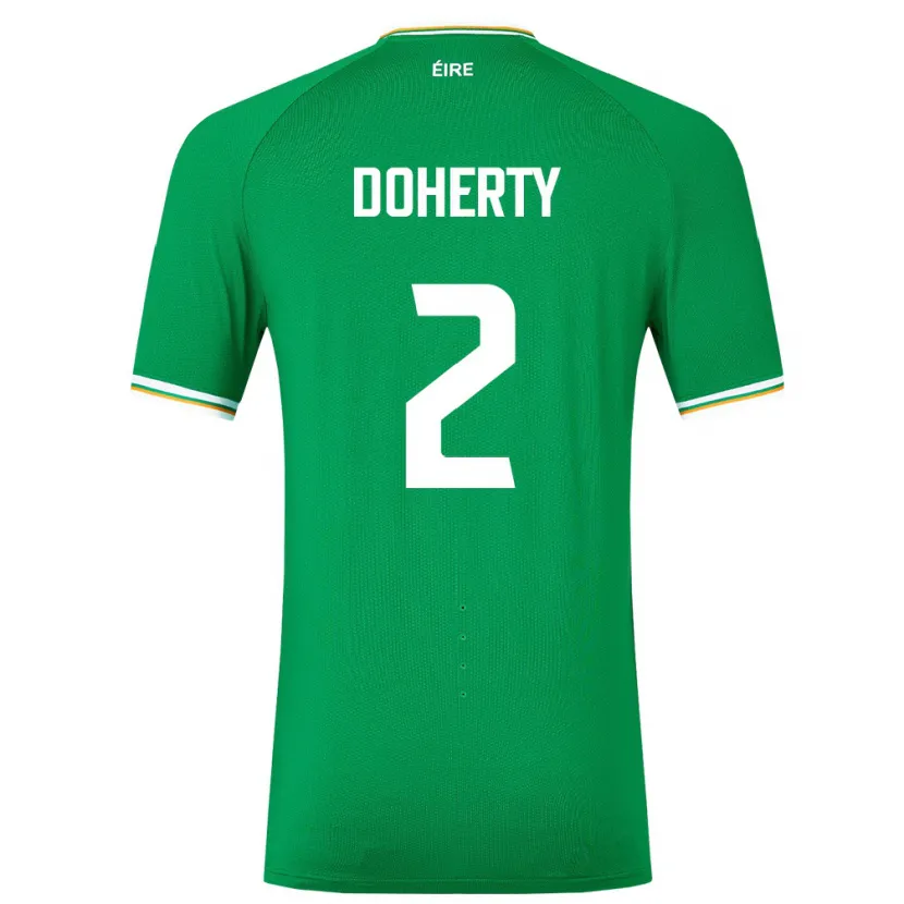 Danxen Herren Irische Matt Doherty #2 Grün Heimtrikot Trikot 24-26 T-Shirt