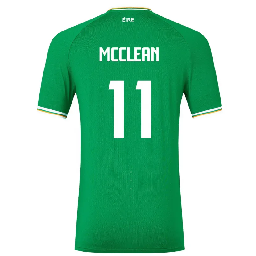 Danxen Herren Irische James Mcclean #11 Grün Heimtrikot Trikot 24-26 T-Shirt