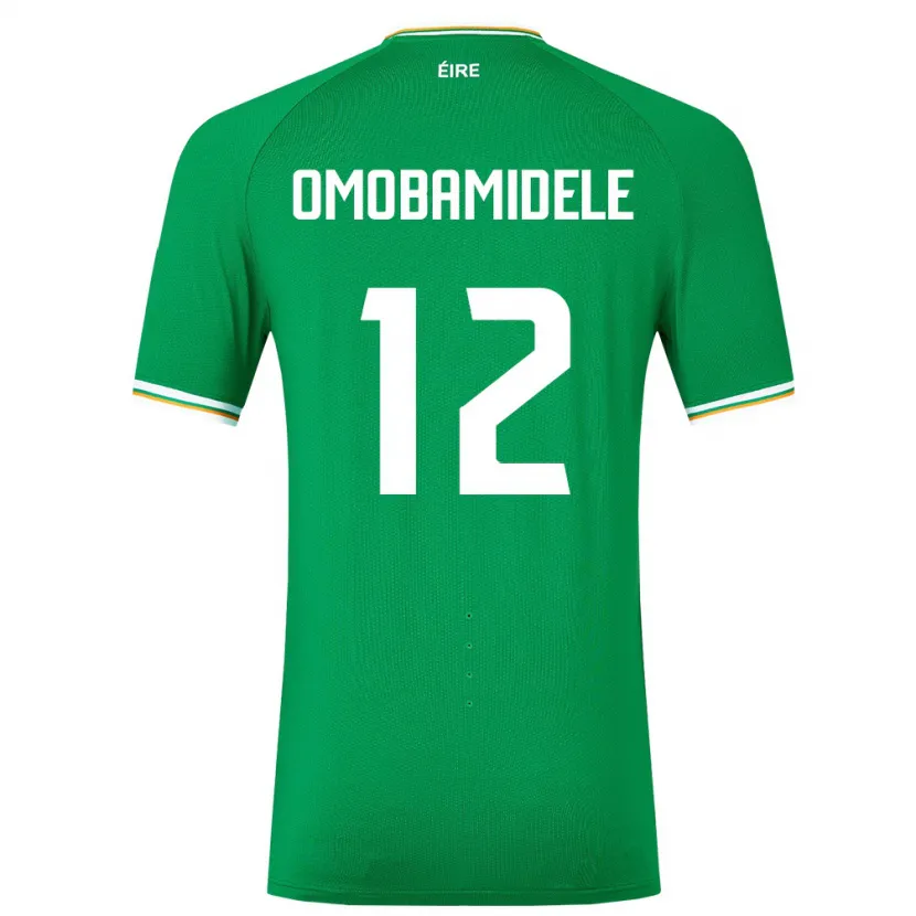 Danxen Herren Irische Andrew Omobamidele #12 Grün Heimtrikot Trikot 24-26 T-Shirt
