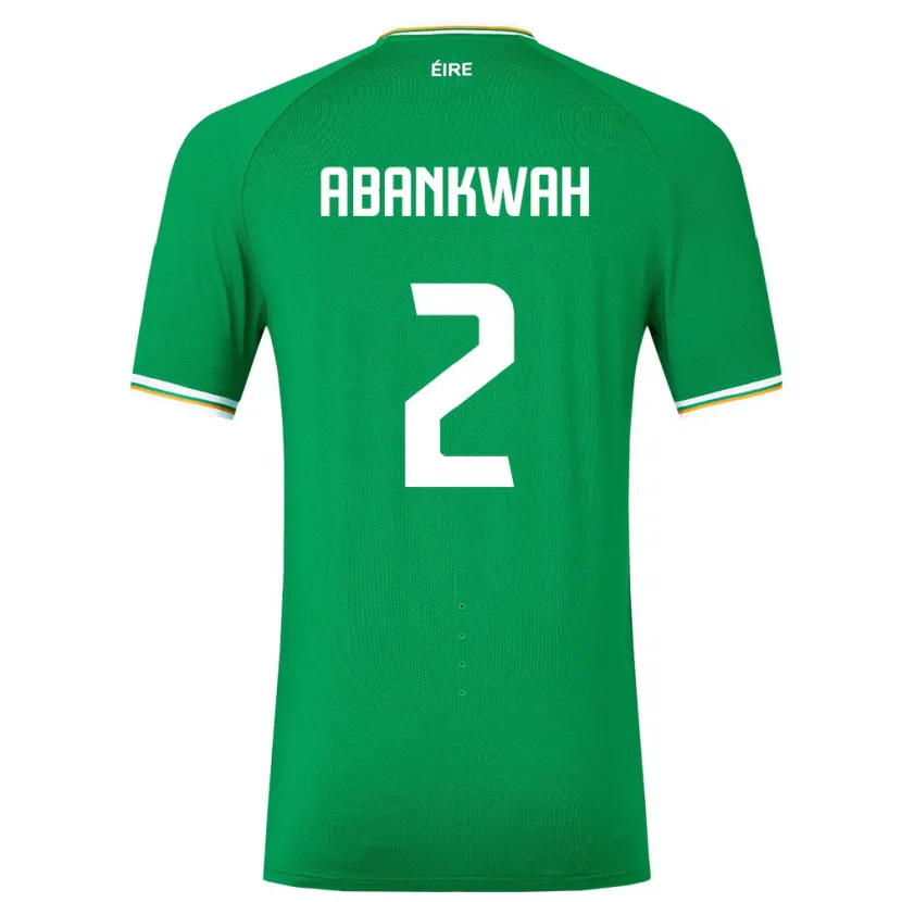 Danxen Herren Irische James Abankwah #2 Grün Heimtrikot Trikot 24-26 T-Shirt