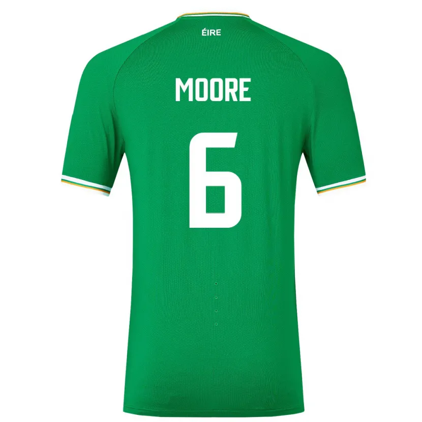 Danxen Herren Irische Matthew Moore #6 Grün Heimtrikot Trikot 24-26 T-Shirt