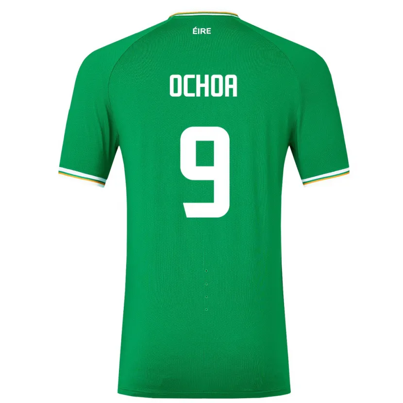 Danxen Herren Irische Aarón Ochoa #9 Grün Heimtrikot Trikot 24-26 T-Shirt