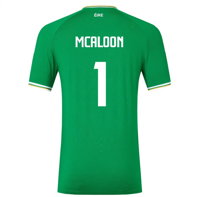 Danxen Herren Irische Naoisha Mcaloon #1 Grün Heimtrikot Trikot 24-26 T-Shirt