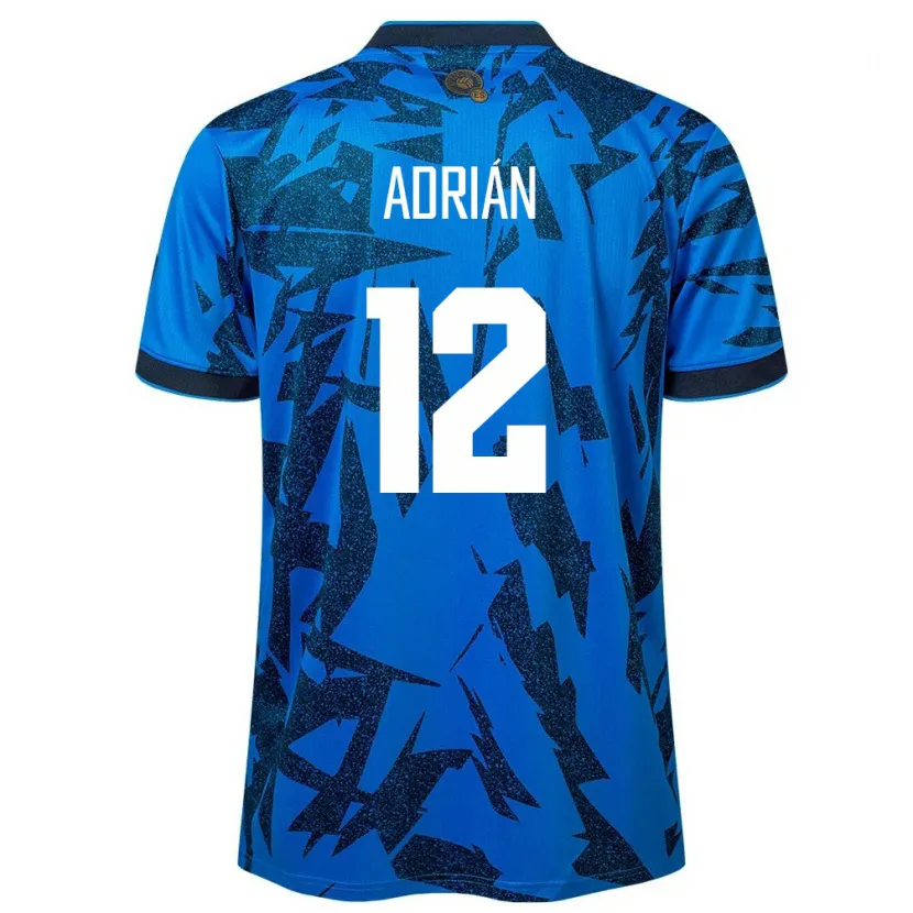 Danxen Herren El Salvador Adrián Aguilar #12 Blau Heimtrikot Trikot 24-26 T-Shirt