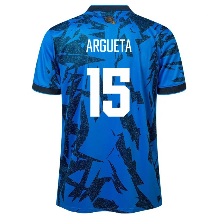 Danxen Herren El Salvador Germán Argueta #15 Blau Heimtrikot Trikot 24-26 T-Shirt