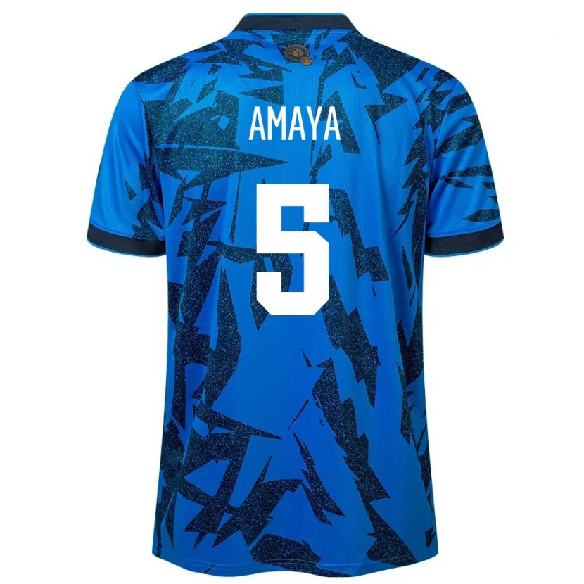 Danxen Herren El Salvador Nicolle Amaya #5 Blau Heimtrikot Trikot 24-26 T-Shirt