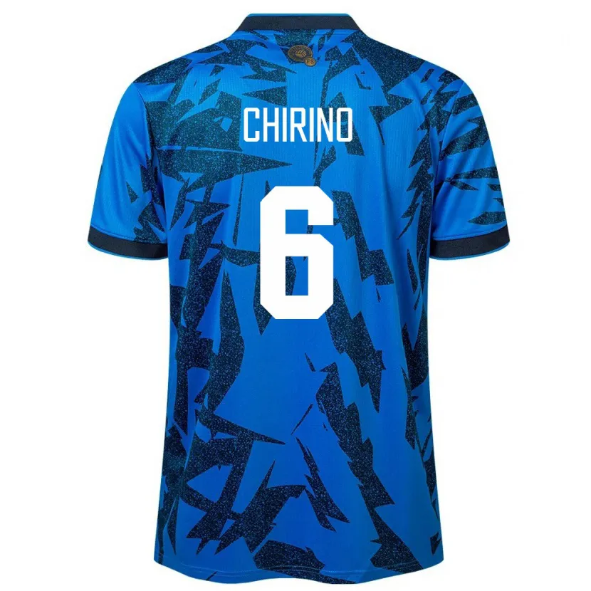 Danxen Herren El Salvador Alejandra Chirino #6 Blau Heimtrikot Trikot 24-26 T-Shirt