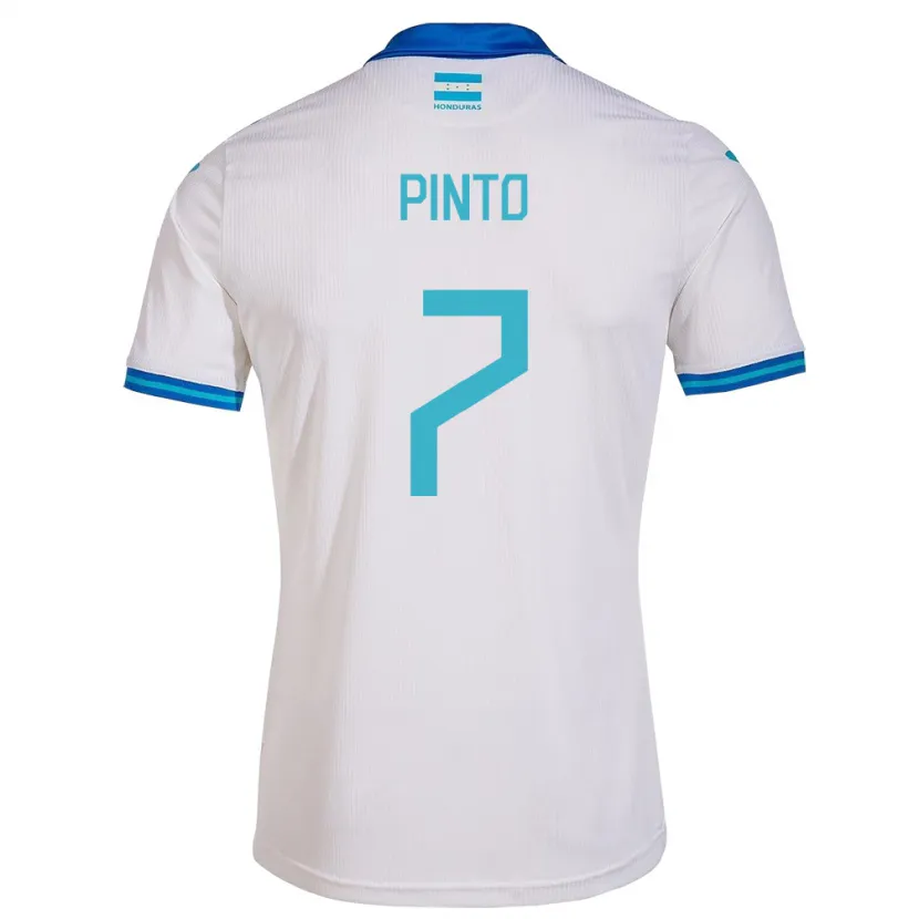 Danxen Herren Honduras José Pinto #7 Weiß Heimtrikot Trikot 24-26 T-Shirt