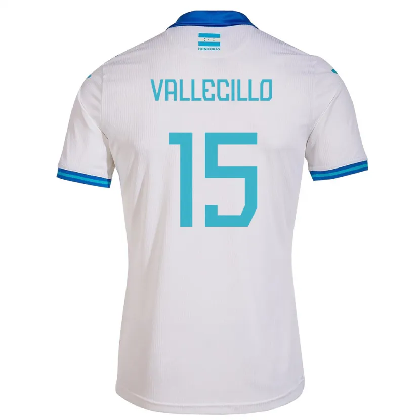 Danxen Herren Honduras Eric Vallecillo #15 Weiß Heimtrikot Trikot 24-26 T-Shirt