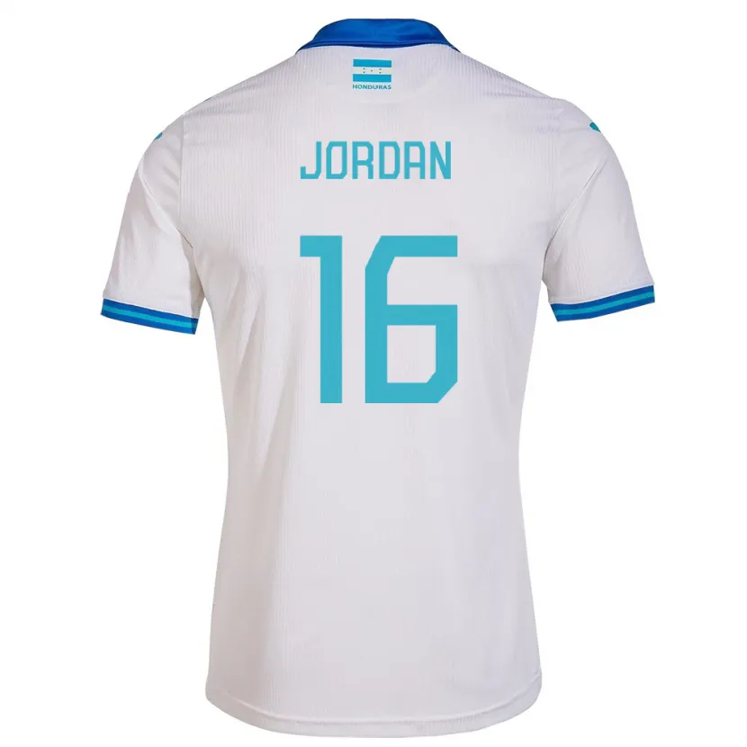 Danxen Herren Honduras Jordan García #16 Weiß Heimtrikot Trikot 24-26 T-Shirt